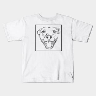 Staffy Head Kids T-Shirt